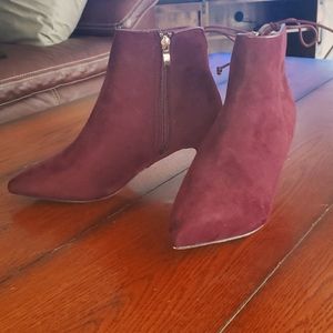 Suede booties